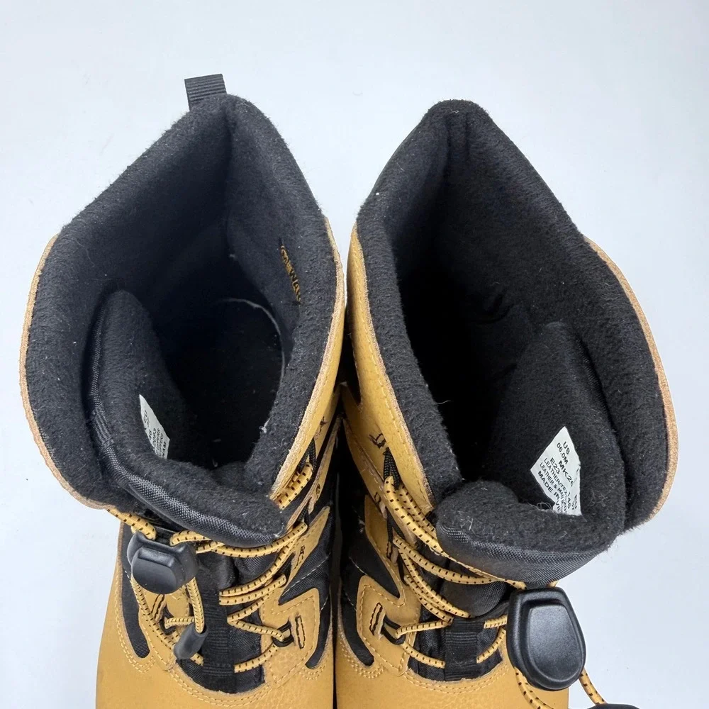 Merrell Snow Bank 4.0 Winter Boots Youth 6 Tan Black Waterproof Unisex Outdoor